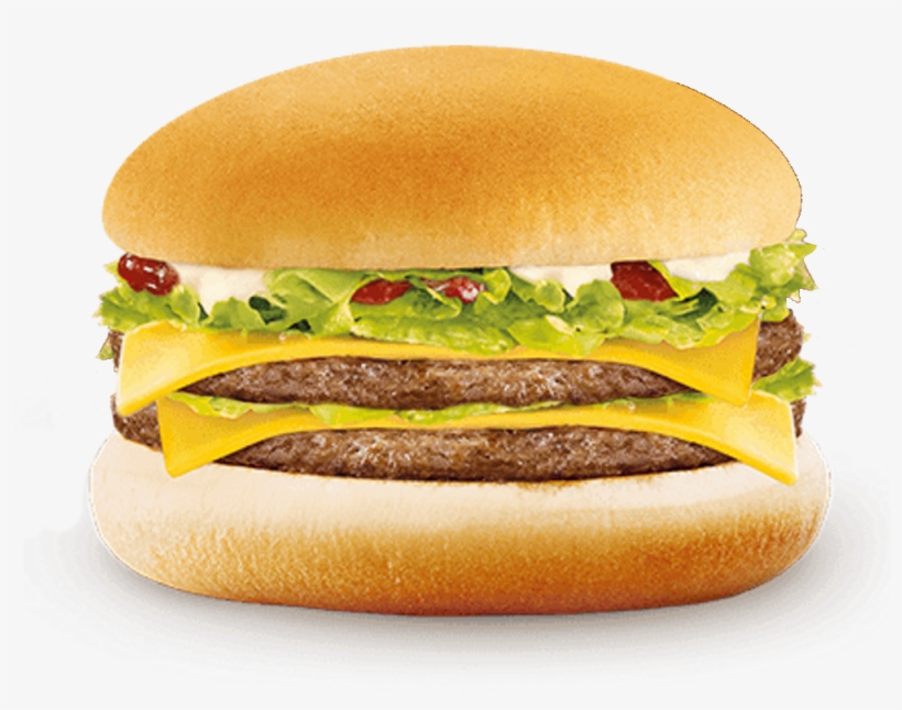Double Cheese Burger Png, transparent png download
