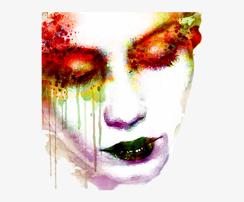 Click And Drag To Re-position The Image, If Desired - Melancholy Watercolor, transparent png download