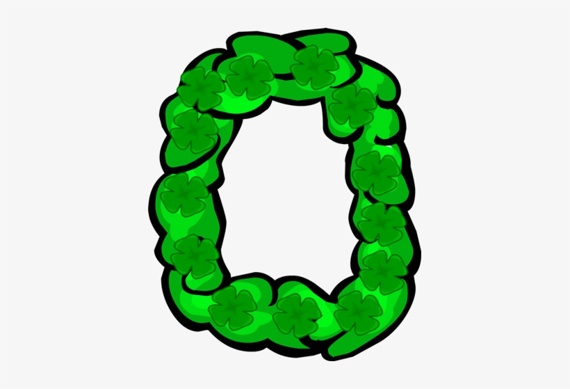File - Shamrock Lei - Png - Lei Club Penguin, transparent png download