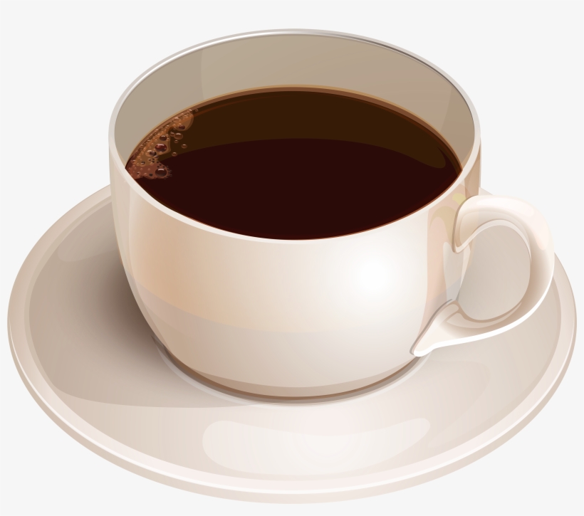 White Cup With Coffee Png Clipart - Cup Of Coffee Png, transparent png download