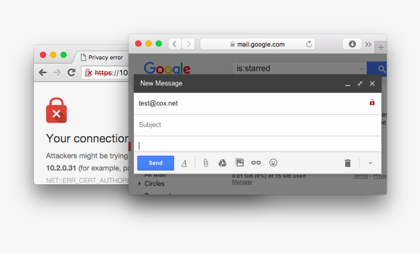 Symbol In Gmail Indicates Something Different - Gmail No Tls Icon, transparent png download