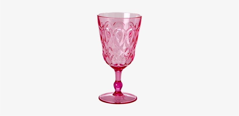 Pink Swirly Acrylic Wine Glass - Fancy Acrylic Wine Glasses, transparent png download