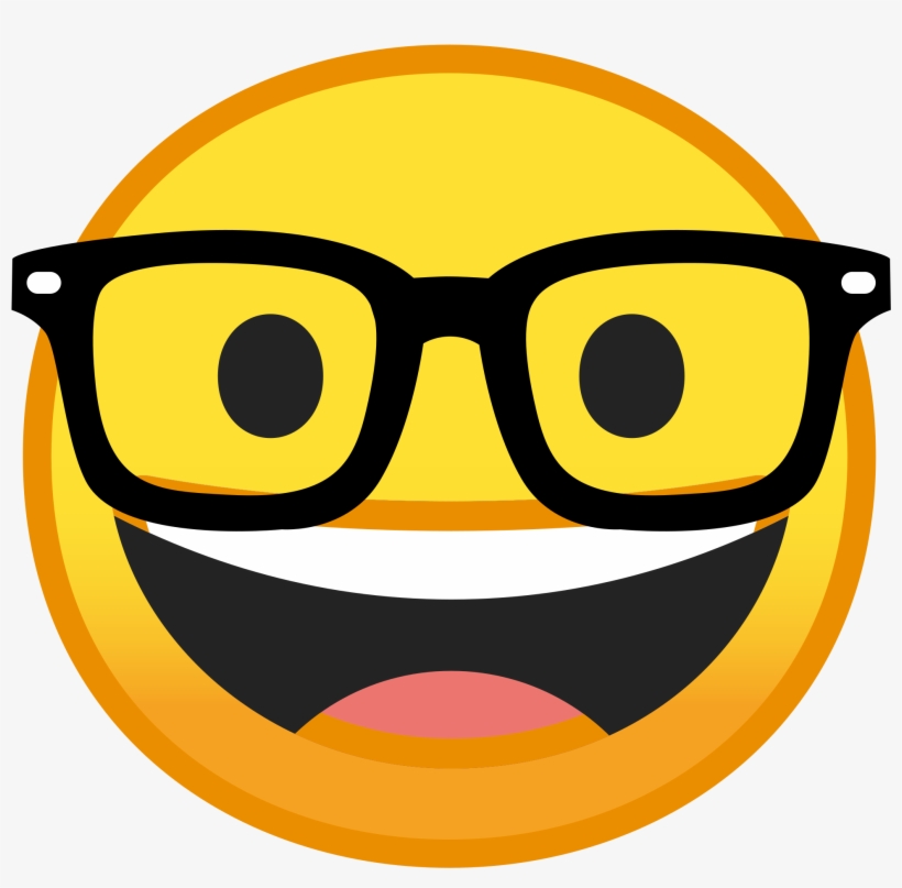 Sunglasses Emoji Png Transparent Photo - Nerd Png, transparent png download