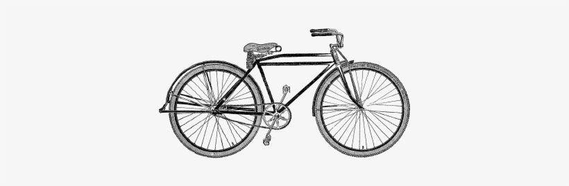 Antique Bicycle - Clip Art, transparent png download