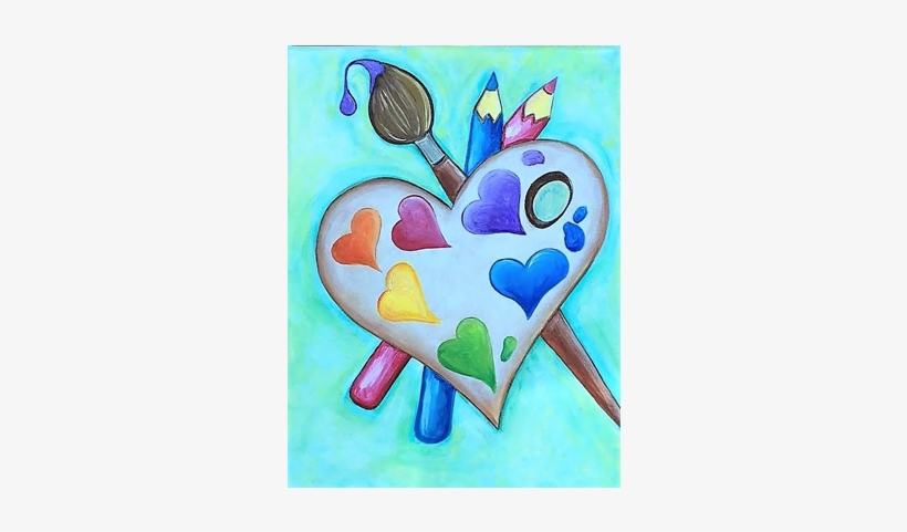 Love Heart Palette - Palette, transparent png download