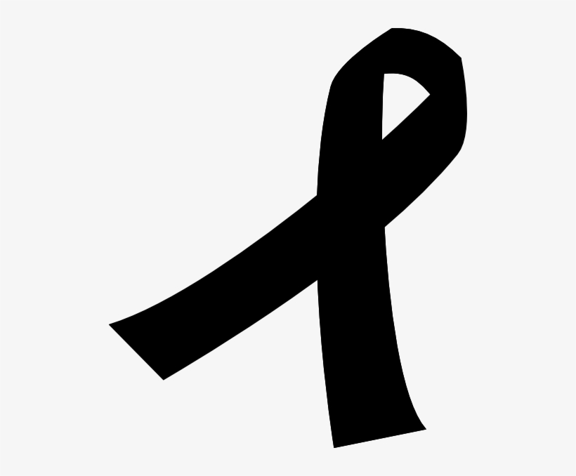 Ribbon For Cancer Clip Art - Cancer Logo In Black, transparent png download