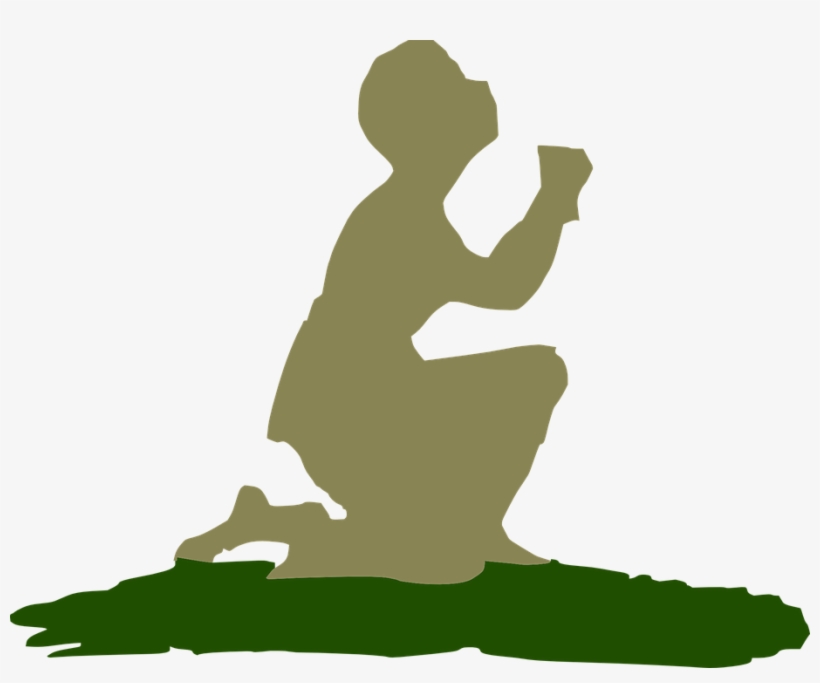 How To Set Use Kneeling Praying God Clipart, transparent png download