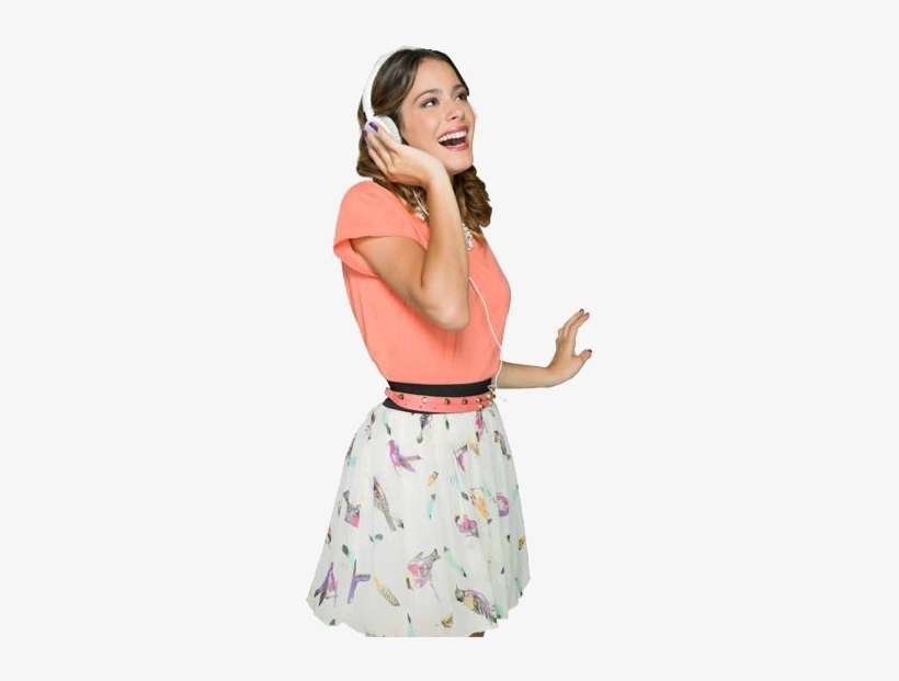 Vilu Listening - Png De Violetta 2, transparent png download