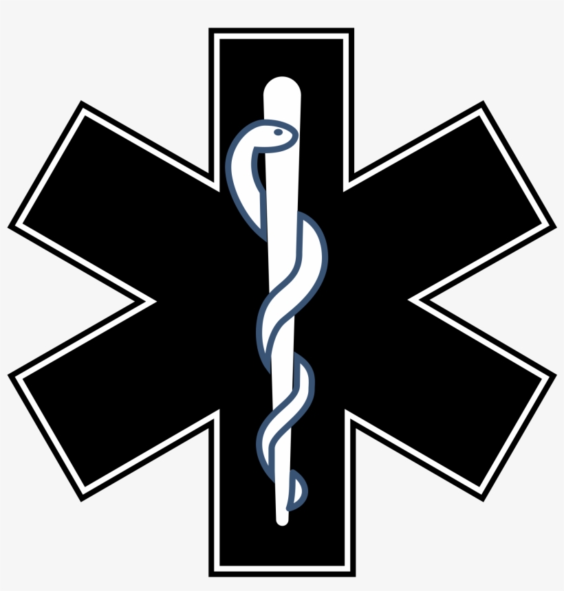 Gatunek Leczniczy Black And White - Star Of Life, transparent png download