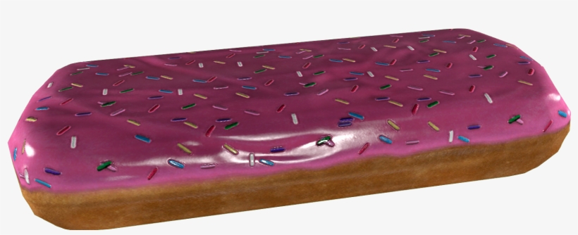 Pink Sprinkle Bar Donut - Wood, transparent png download