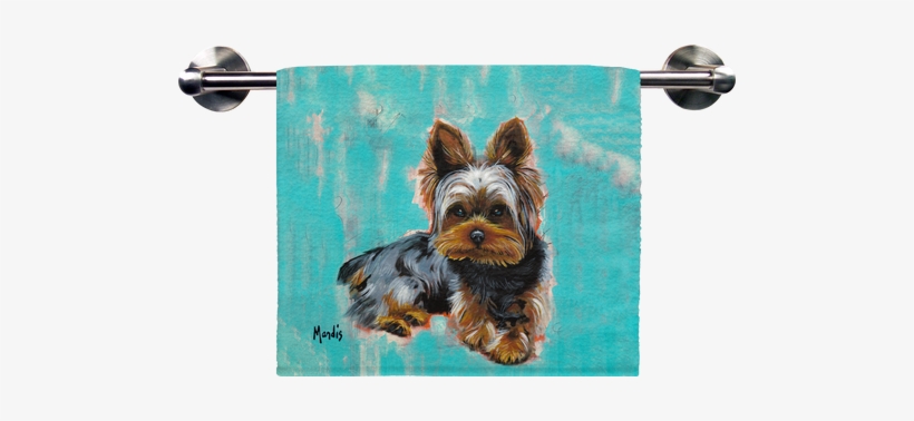 Yorkie Hand Towel - Live Free Yorkie Potholder, transparent png download