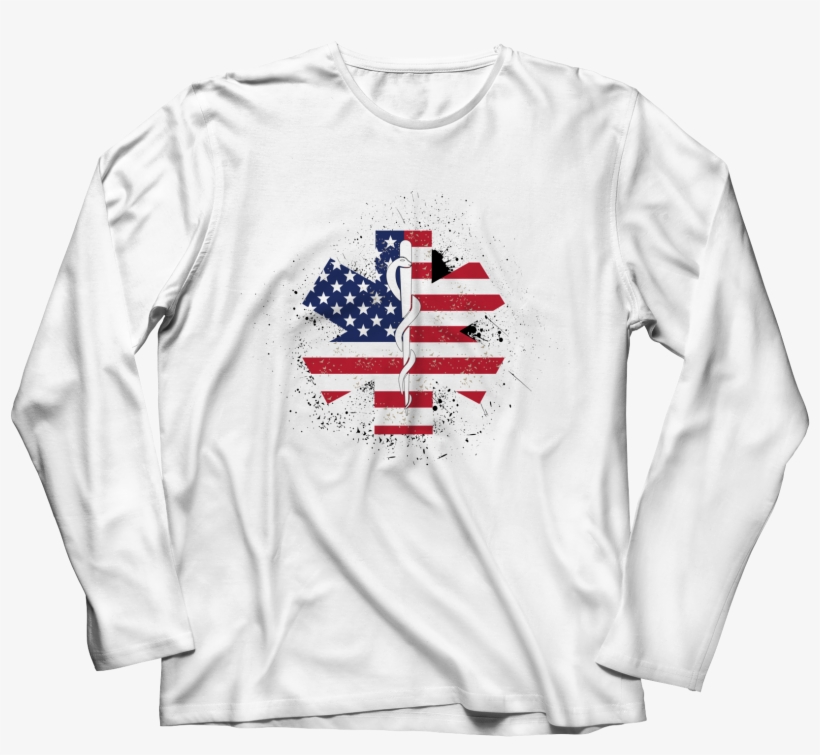 Emt Flag Star Of Life - Drake Views Album Unisex Long Sleeve, transparent png download