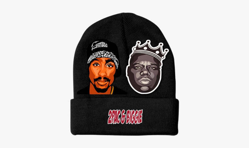 2pac & Biggie - Beanie, transparent png download