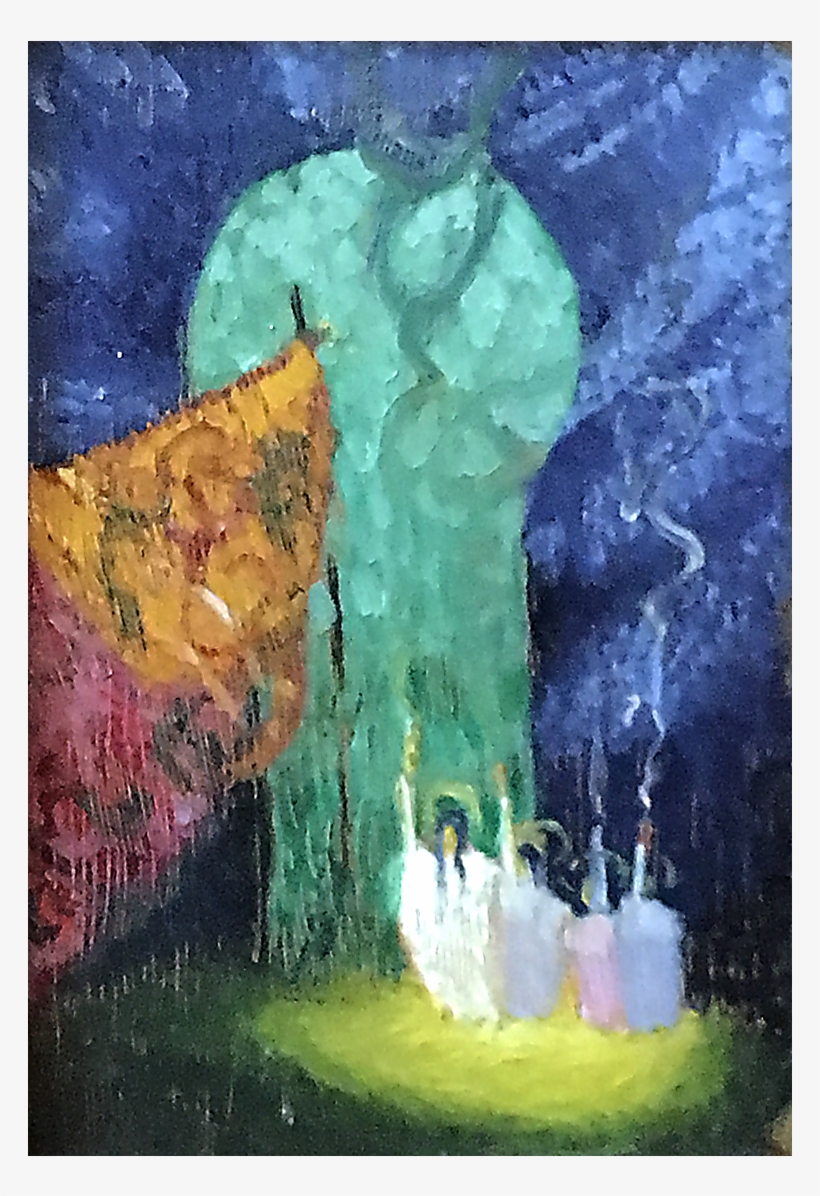 American School "orientalist Figures In A Doorway" - Painting, transparent png download