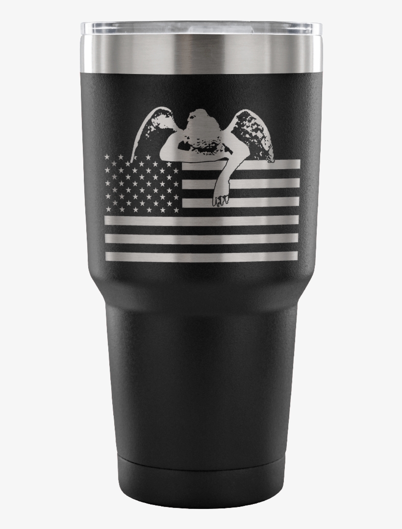 Weeping Angel American Flag Tumbler - American Flag, transparent png download