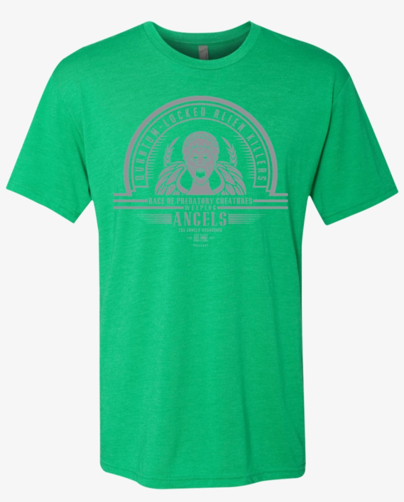 Who Villains Weeping Angels Men's Triblend T-shirt - Wholesale Next Level Triblend Crew-envy-xl, transparent png download