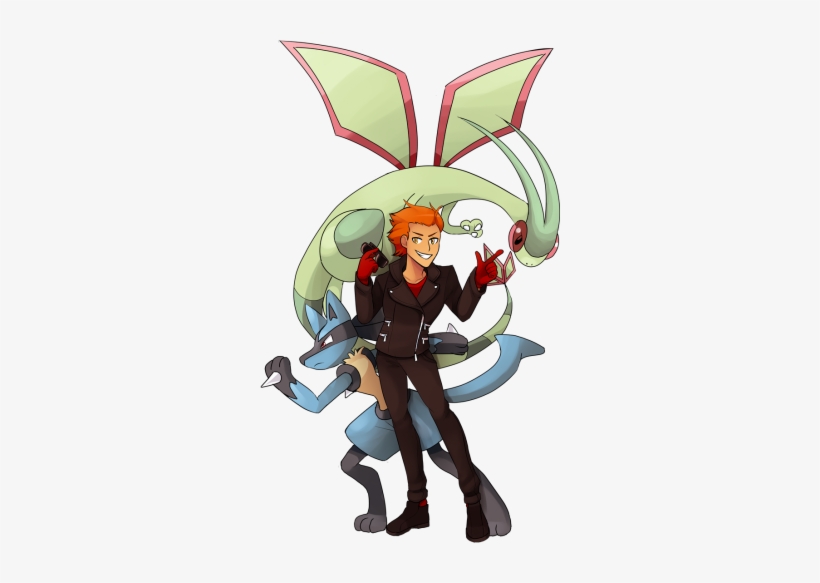 Portrait Of Archer, Mona, And Shirou As A Flygon - Pokémon, transparent png download