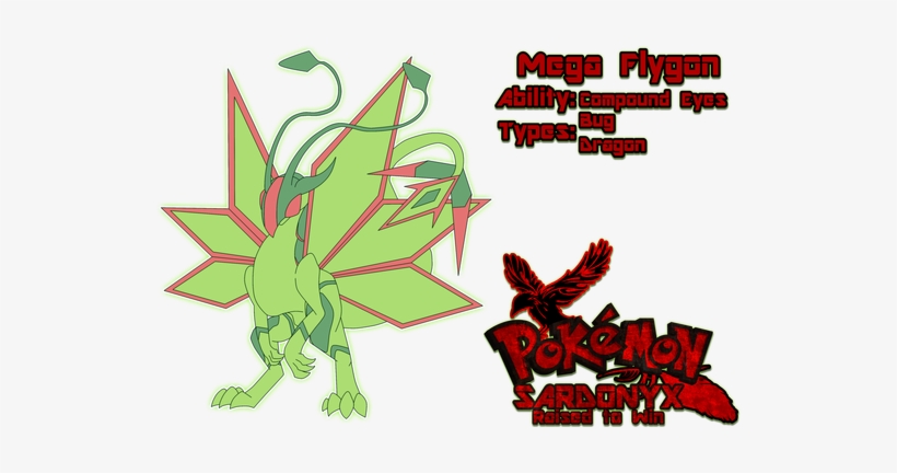 Mega Flygon Revealed - Illustration, transparent png download