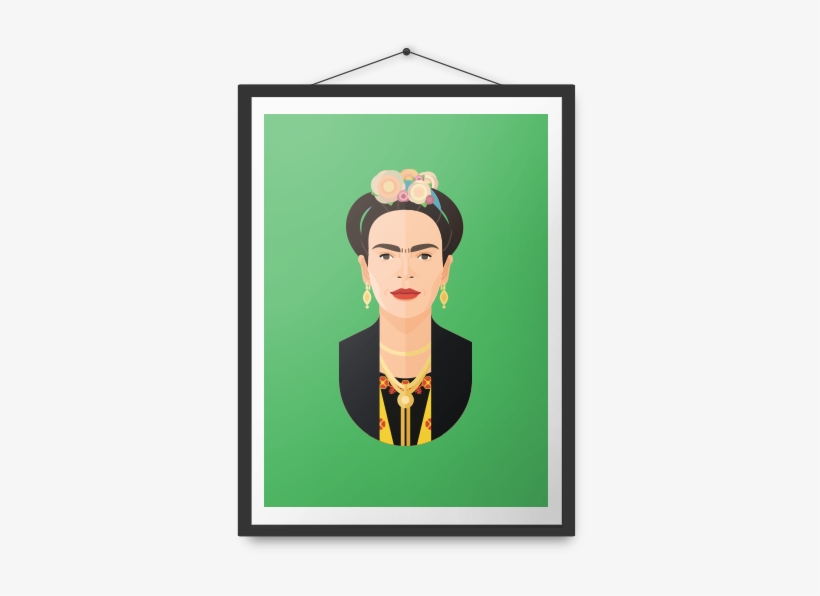 Frida Kahlo Poster - Frida Kahlo Illustration Flat, transparent png download