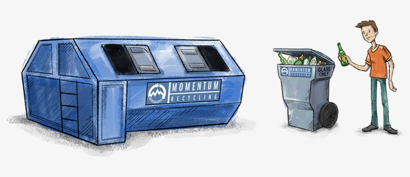 Deposit Your Glass In An Area Glass Drop-off Bin Or - Recycling, transparent png download