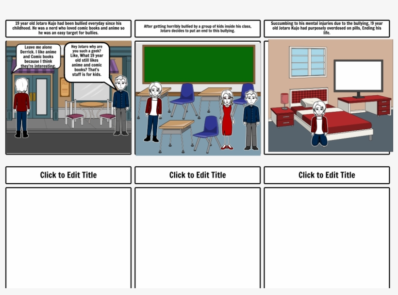 Jotaro And The Bully - Bullying, transparent png download