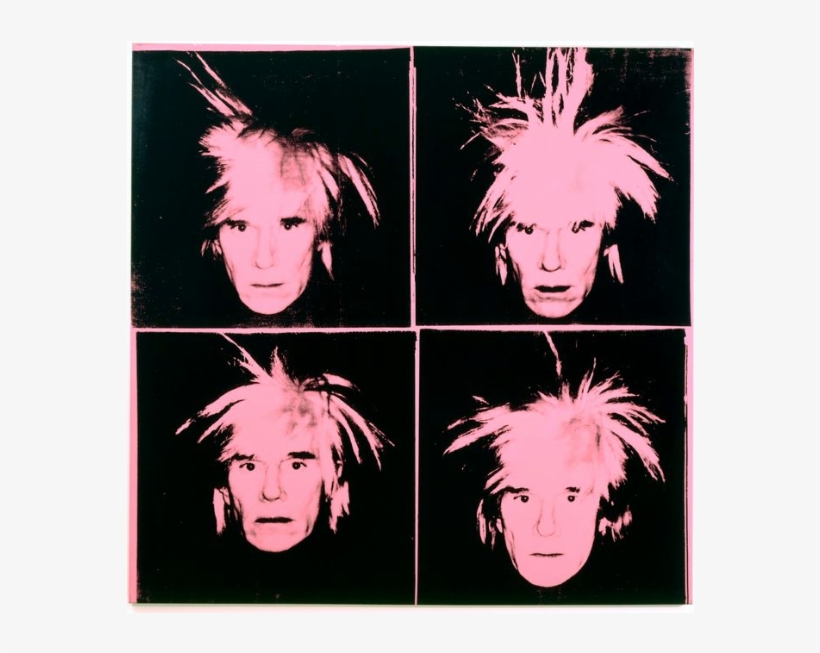 Warhol At Sfmoma 1986 Self Portrait Https - Andy Warhol Art Self Portrait, transparent png download