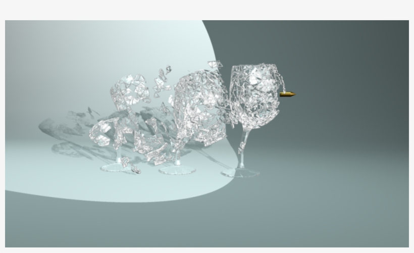 3d Glass Shatter - Glass, transparent png download