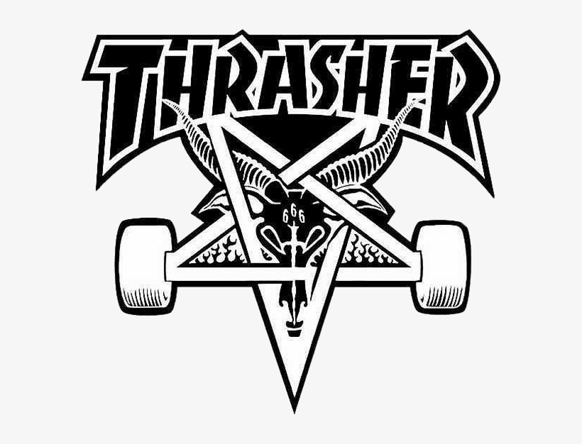Image Freeuse Download Skater Drawing Thrasher - Thrasher Logo, transparent png download