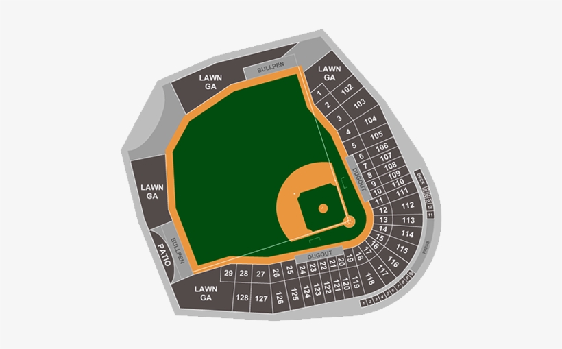Chicago White Sox - Camelback Ranch Seating Chart, transparent png download