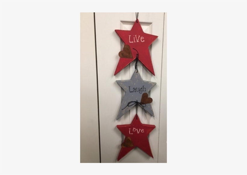 Hanging Wood Hearts - Christmas Ornament, transparent png download