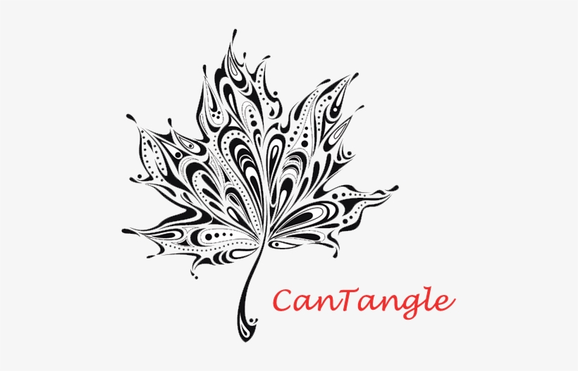 Cantangle Doodlepip Pinterest Tangled And Doodles See - Maple Leafs Black Tattoo, transparent png download