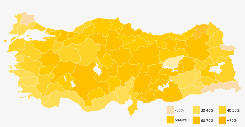 2011 Genel Seçimlerinde Ak Parti'nin Illere Göre Aldığı - Future Map Of Greece, transparent png download