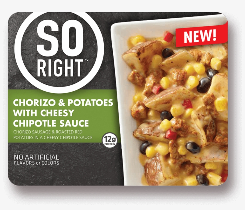 A Spicy Mix Of Roasted Red Potatoes, Corn, Chorizo - So Right Frozen Meals, transparent png download