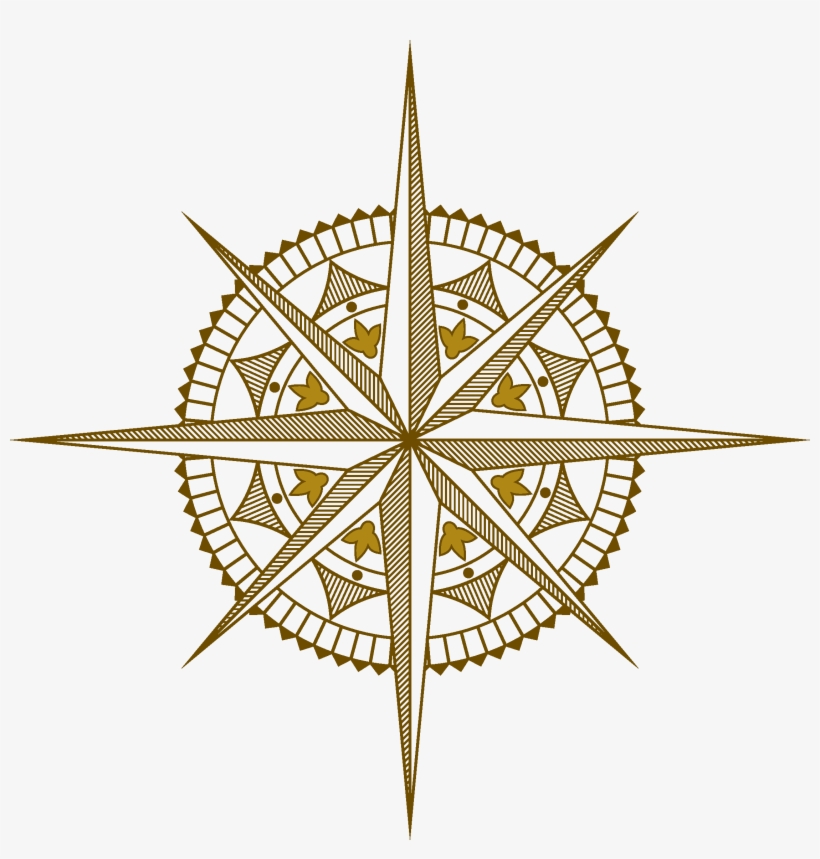 Simple Compass - Rosa Delos Vientos Antigua, transparent png download