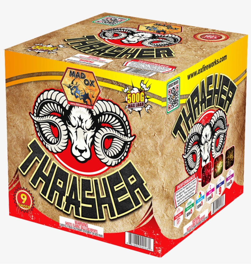 Ox5316 Thrasher 6/1 - Decals Sticker Size: 5 X 2.9 Inches Vinyl Color Print, transparent png download