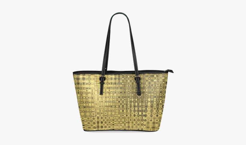 Gold Luxury Texture Leather Tote Bag/small - Tiger Print Tote Bag Leather Handle Bags Handbag For, transparent png download