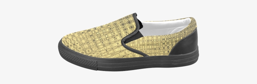 Gold Texture Luxury Men's Slip-on Canvas Shoes - Shoe, transparent png download