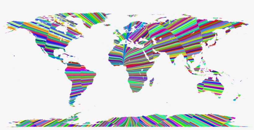 World Map Black And White Map Projection - Pacific White Sided Dolphin Range, transparent png download