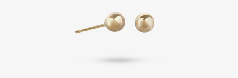 9ct Gold 4mm Ball Stud Earrings - Thomas Sabo, transparent png download