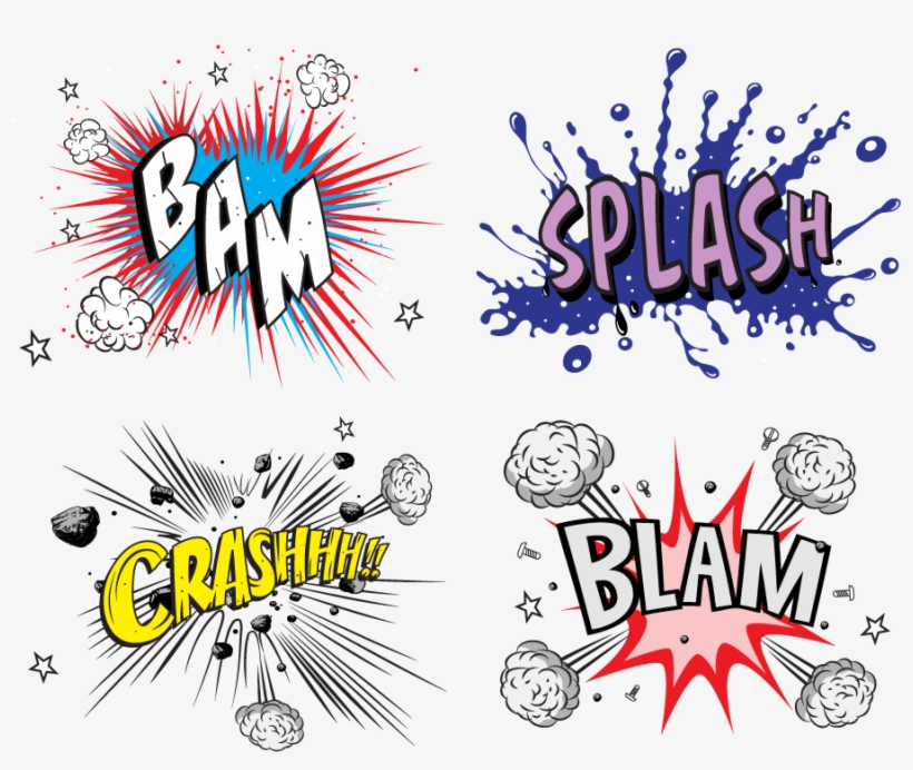 Png Comic Book Onomatopoeia - Comic Book Explosion, transparent png download
