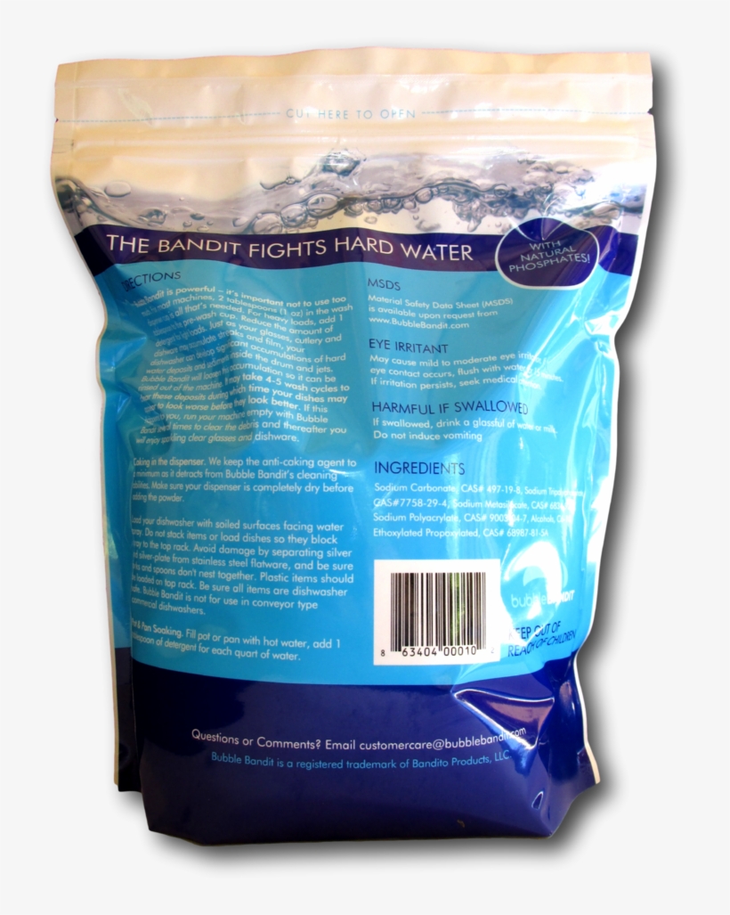 Bubble Bandit Dishwasher Detergent With Natural Ph - Dishwasher Detergent, transparent png download