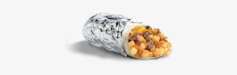 We Layer Freshly Grilled Carne Asada Steak, Del Taco's - Mission Burrito, transparent png download
