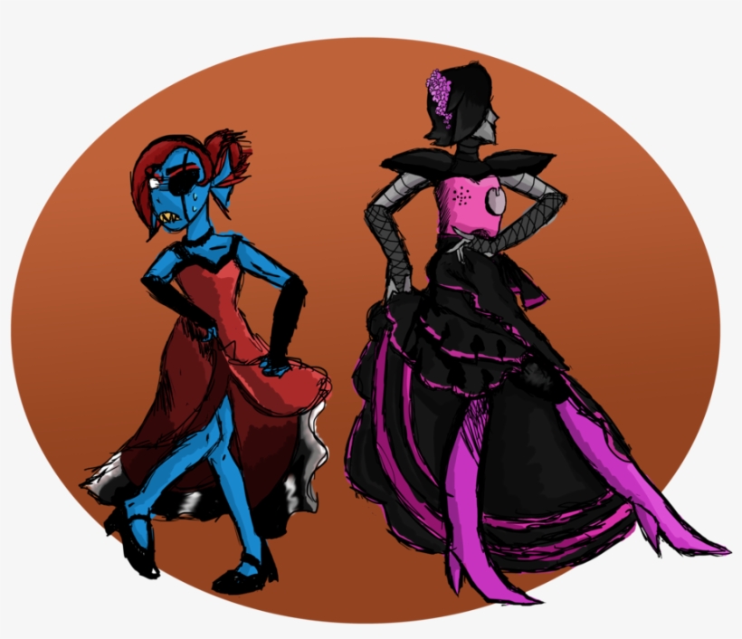 Dancing Mettaton And Undyne Clip Art Library Stock - Drawing, transparent png download