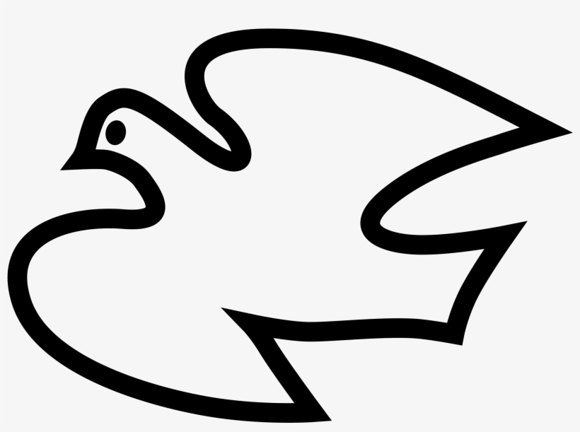 Christmas Dove Clip Art Black And White Clip Art PNG Image