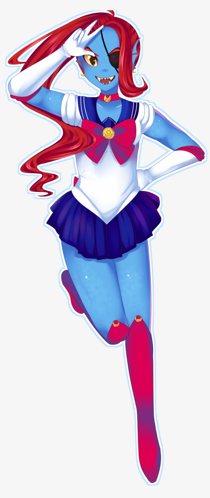 I Like To Imagine Alphys And Undyne Immediately Attended - Undertale X Sailor Moon, transparent png download