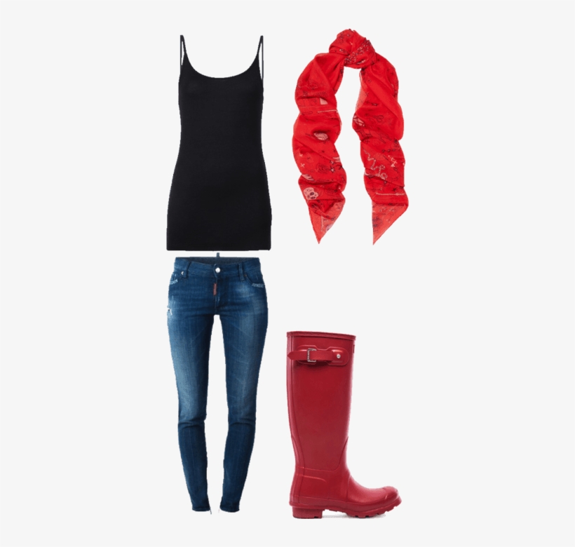 Undyne - Hunter Women's Original Short Wellies - Military Red, transparent png download