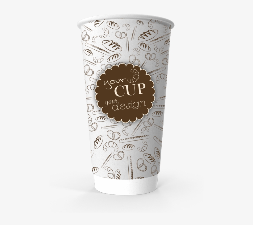Double Wall Paper Cup 20oz - Cup, transparent png download