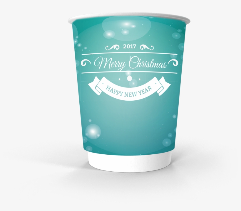Double Wall Paper Cup 12oz Xmas Ice - Paper Cup PNG Image | Transparent ...