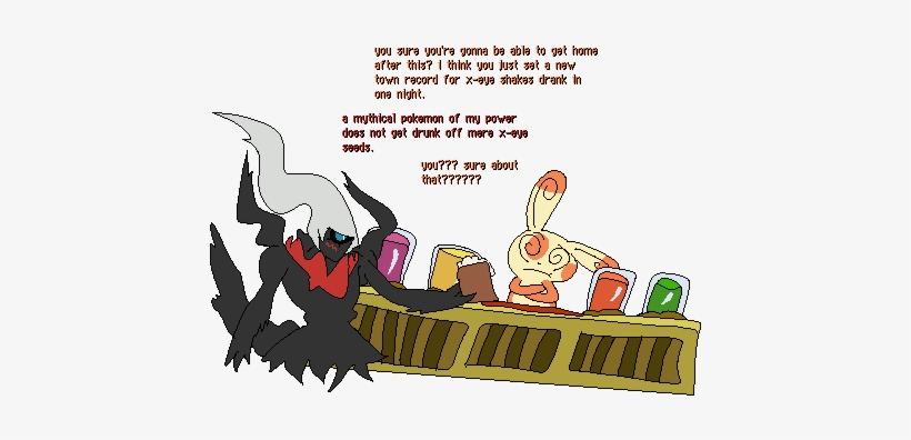 “darkrai Tries To Act Cool And Mysterious To Impress - Blog, transparent png download