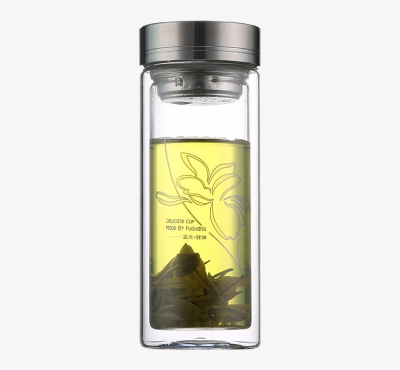 Fuguang Glass Double Glass Cups For Men And Women Portable - Cup, transparent png download